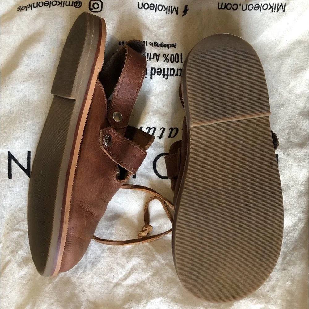 Mikoleon | Explorer Sandals | Brown | Artisan Genuine Leather Slip Ons